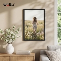 Фото рамка Woltu 5079101 DC, За стена, Със стъклен преден панел и паспарту, MDF, 30 x 45 см, Черен_1