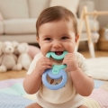 Комплект гризалки NUK #232136194, 2 броя, Мека и охлаждаща, без BPA, 3 месеца+, Син/Зелен_1