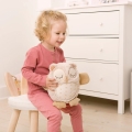 Плюшена играчка за приспиване Cloud b 169464080, Nighty Night Ow, Със сензор за звук, 8 успокояващи звука и мелодии, Бежов_3