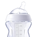 Стъклено шише за хранене Chicco NaturalFeeling 231857599, 250 мл, 0+ месеца, С антиколик биберон, Прозрачен, Еко Пак_1