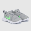 Бебешки маратонки Nike Revolution 6 NN (TDV) DD1094-009-195 50-3, с велкро, 19.5 EU, Light Smoke Grey/Green Strike_2