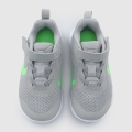 Бебешки маратонки Nike Revolution 6 NN (TDV) DD1094-009-195 50-3, с велкро, 19.5 EU, Light Smoke Grey/Green Strike_3