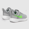 Бебешки маратонки Nike Revolution 6 NN (TDV) DD1094-009-195 50-3, с велкро, 19.5 EU, Light Smoke Grey/Green Strike_5