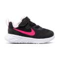 Бебешки маратонки Nike Revolution 6 NN (TDV) DD1094-007-22 50-5,  с велкро, 22 EU, Black/Hyper Pink/Pink Foam_1