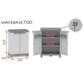 Многофункционален шкаф Terry Base 700 444973326 ML2-55-33, с 2 рафта и 2 кошници, 70 &times; 43,8 &times; 97,6 см, сив_1