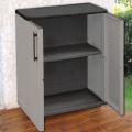 Многофункционален шкаф за съхранение Art Plast E71/B 459532845, ML2-55-33, 68 x 37 x 84 см, Сив/Черен, произведен в Италия_1