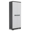 Многофункционален шкаф за съхранение Keter Linear 169693065 35-3, регулируеми рафтове, 68x39x173cm, Бял/Сив, до 15кг на рафт_0