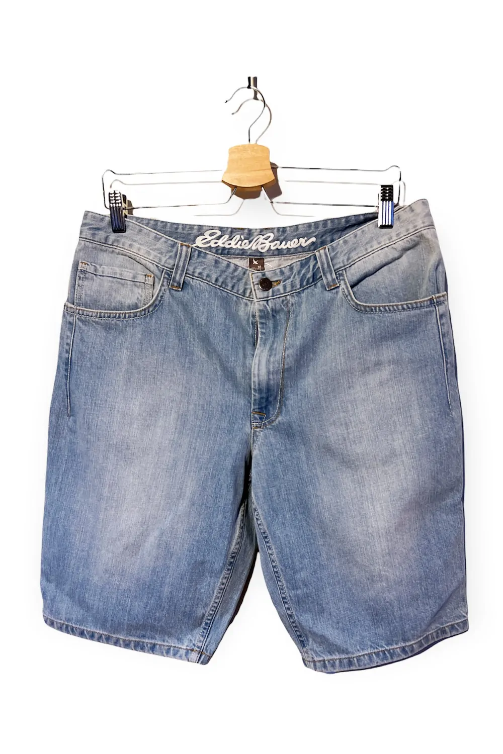 Мъжки къси дънкови панталони Eddie Bauer 163533 10-68  Син  W33