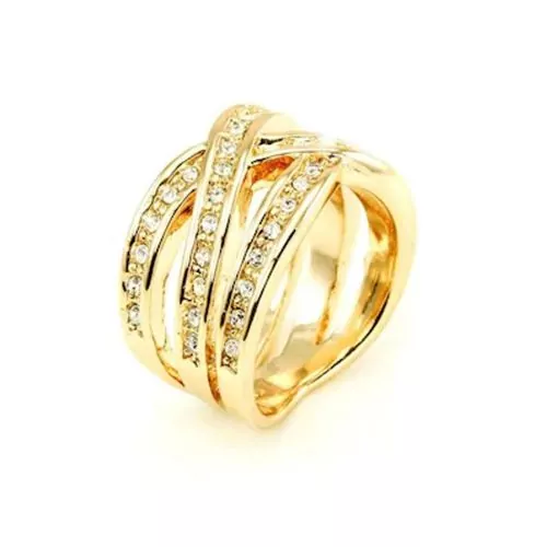 Пръстен The Veuer 17833620 16276661 11-26-538  С кристали Swarovski Elements  Златист  Размер 16мм