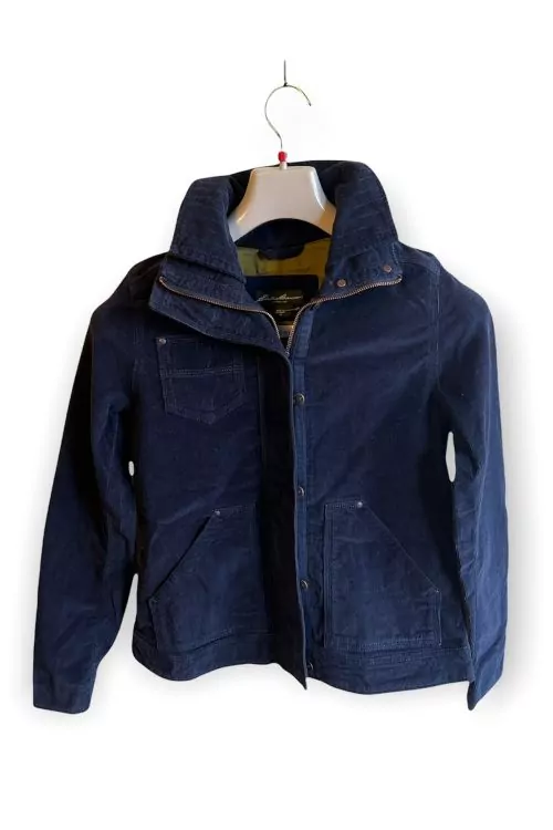 Дамско джинсово яке Eddie Bauer 23212111 10-71  С копчета и цип  Тъмносин  XS