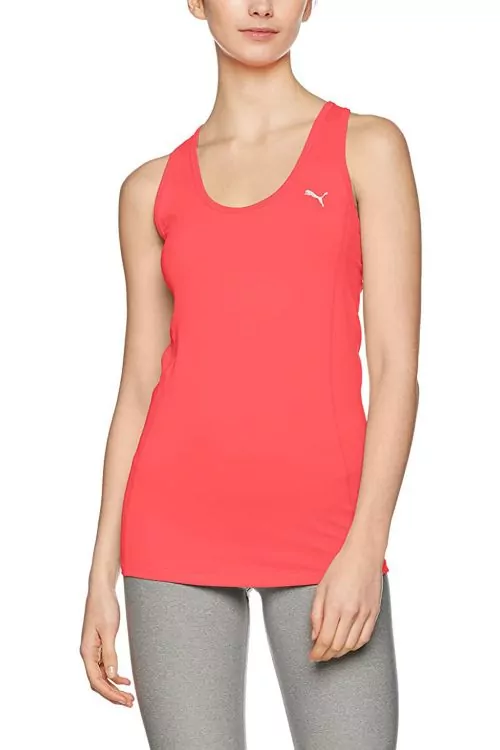 Дамски спортен топ Puma 136612210 10-56  dryCELL  S-образен гръб  Корал  L