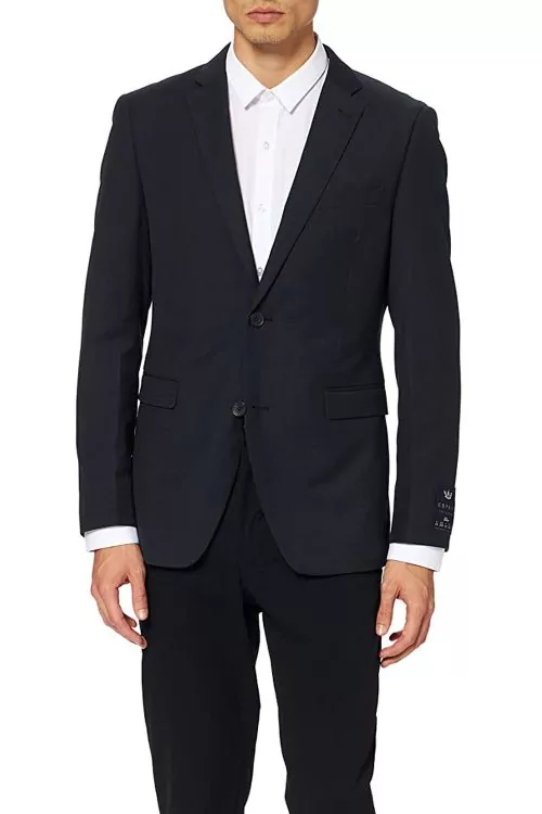 Мъжко сако Esprit 160652537 10-42  Slim fit  Тъмносин Към черен  Размер D94  M