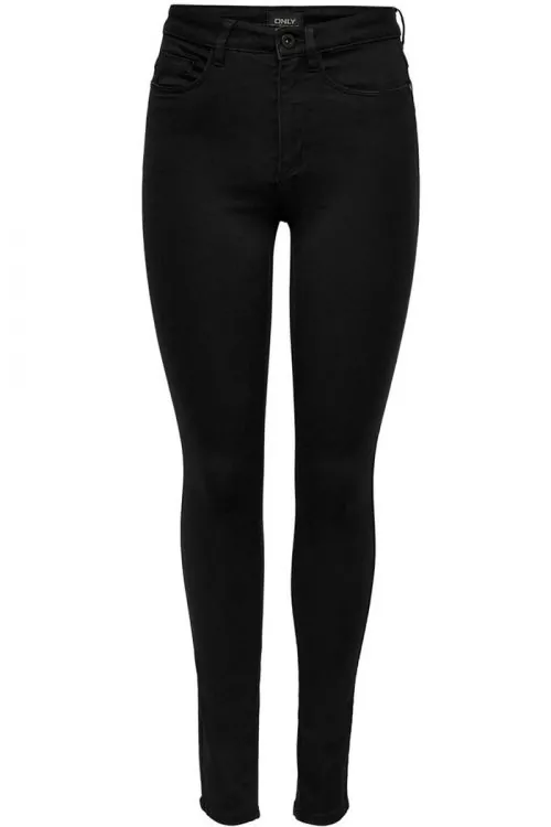 Дамски дънки Only 180407208 10-462, HIGH SKINNY FIT, Памучни, Черен, WS L30