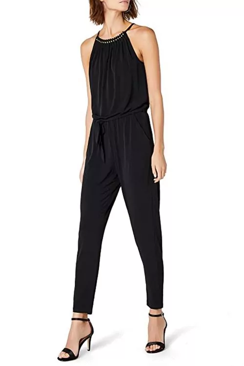 Дамски гащеризон ESPRIT 180693714 10-38  Regular fit  Обло деколте  Без ръкави  Черен  L