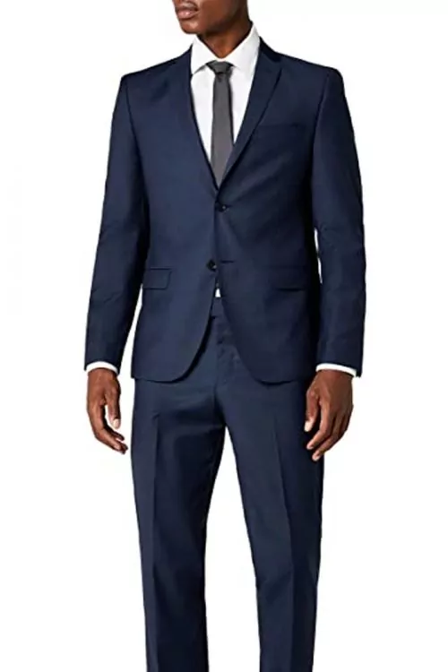 Мъжки костюм s Oliver Black Label 180801237-AZ2198  Сако и Панталон  Slim  Син  S  36R UK