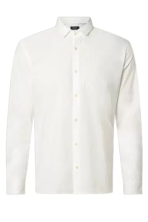 Мъжка риза Esprit 181013763-10-23  Slimfit  С дълги ръкави  Памук  Бял  D35 36- S