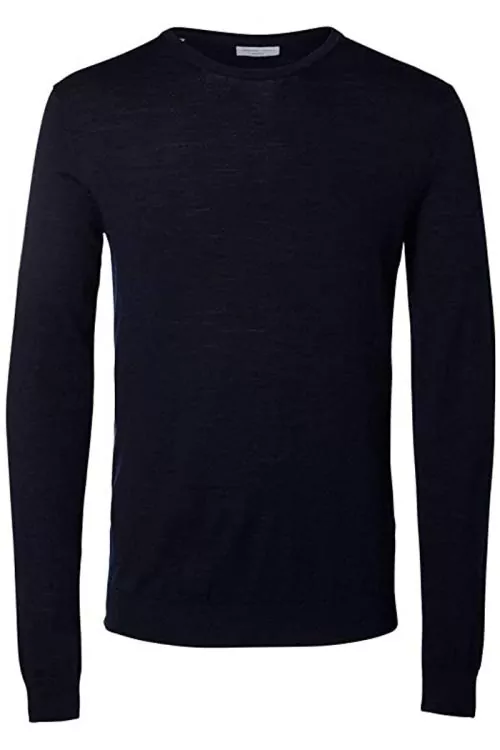 Мъжки пуловер Selected Homme AZ2198-182257180, Памук, Тъмносин, L