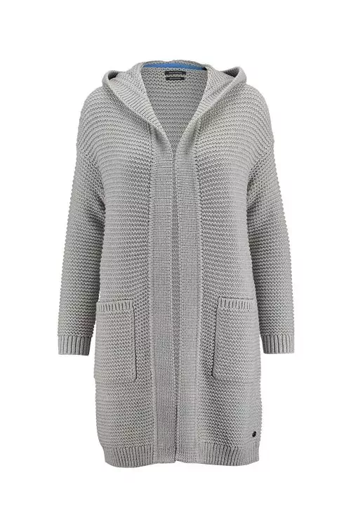 Дамска жилетка Marc O Polo  Е-183677015 10-47  С качулка и джобове  Светлосив  S