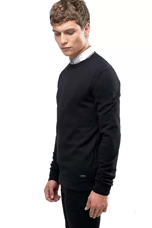 Мъжки пуловер Hugo Boss Е-183588823 10-44  10  Вълна  Тъмносин  L