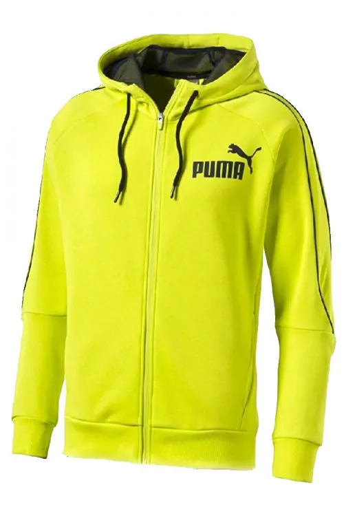 Мъжки суитшърт PUMA 183846900-AZ2198  Regular Fit  Фиксирана качулка  Ярко зелен  2XL