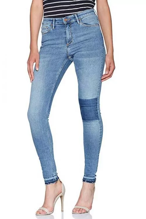 Дамски дънки Cross Jeans AZ2198-184483349  модел Natalia  Hight Waist  Super Skinny Leg  Памучни  Светлосин Деним  W26 L34