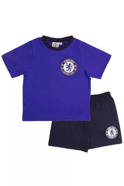 Детска пижама Chelsea FC 184560303 10-58  Тениска и Къс панталон  Памук  Син  3-4 год   104 см