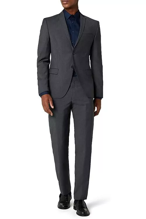 Мъжко сако s Oliver BLACK LABEL Е-190461926 10-48  Slim fit  Тъмносив  70  Вълна  D46  S