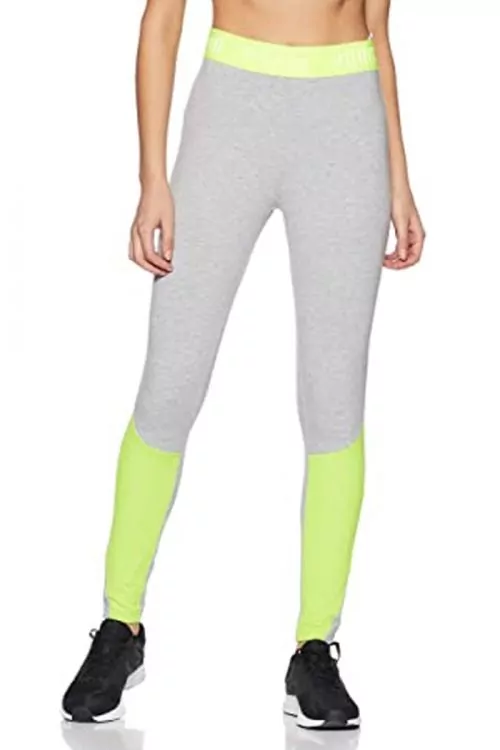 Дамски клин Puma 207900878-AzES3374f  dryCELL  Висока талия  Сив Контрастно зелен  XL