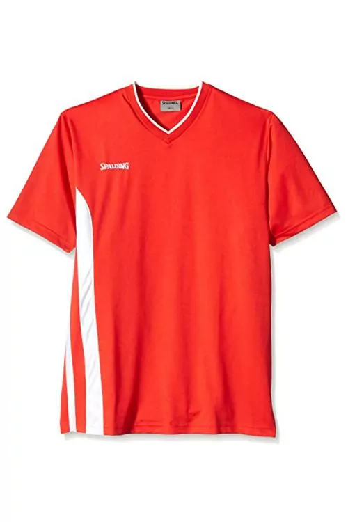Мъжка тениска Spalding MVP 309180388-A3374  Loose fit  V-образно деколте  Червен  4XL