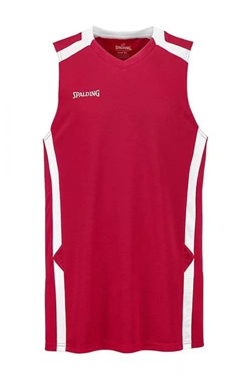 Мъжки спортен потник Spalding 309416890-AzES3374f  V-образно деколте  Червен  2XL
