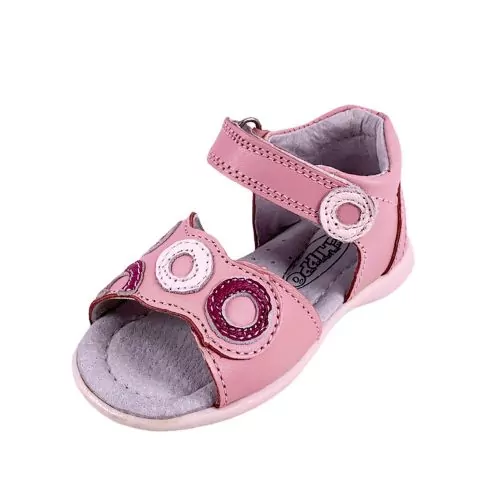 Бебешки сандали Chippo Baby 130881  19-24  Естествена кожа  Бял Розов