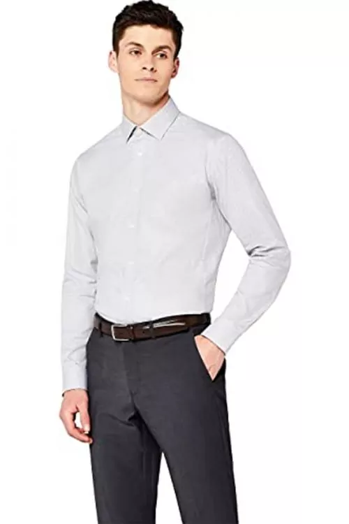 Мъжка риза Find AZ14508-0532510  Regular Fit  Памучна  Сив