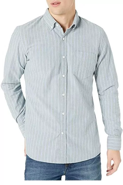 Мъжка риза Find Goodthreads AZ14125-8984552  Райете  С дълги ръкави