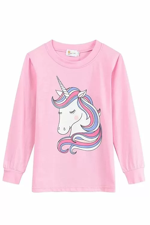 Детска пижама Jup Turmin 9291451 8865-2, 2 части, Еднорог, За момиче, 100% памук, Розов, 98 см