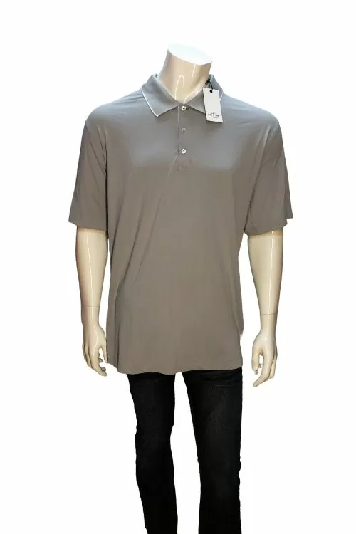 Мъжка тениска Adidas Adipure Tech solid Polo 9534907 10-96  Къс ръкав  Поло  Изчистена  Копчета  Сив  2XL