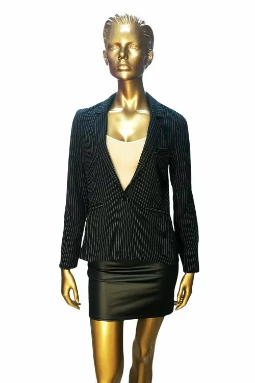 Дамско официално сако La F&eacute;e Marabout&eacute;e 3573390 10-225, Лек материал, Декоративни джобове, 38/М, Черен