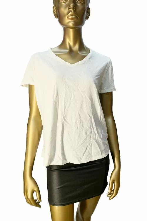 Дамска блуза Scotch and Soda 183684611 10-99  Къс ръкав  С макраме детайли по ръкавите  Бял  M