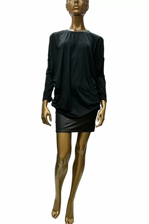Дамска блуза JUP BATWING2-BK-M 10-104  Свободна кройка  Черен  S M