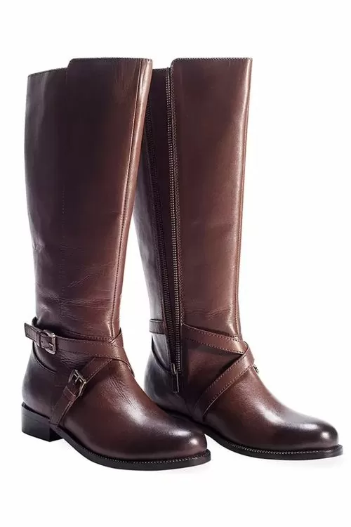 Дамски ботуши Redfoot Twin Zip  Кръстосана катарама  С цип  Естествена кожа 