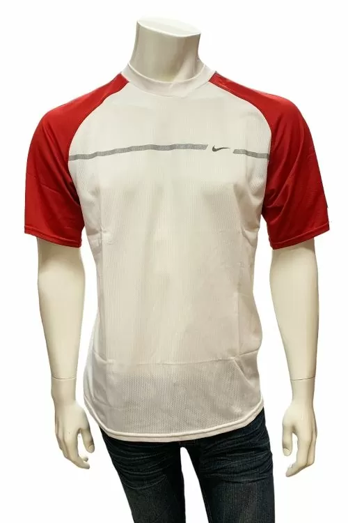 Мъжка спортна тениска Nike  111210-M 10-109 138  Regular Fit  Проветрива материя  Лого  M  Бял