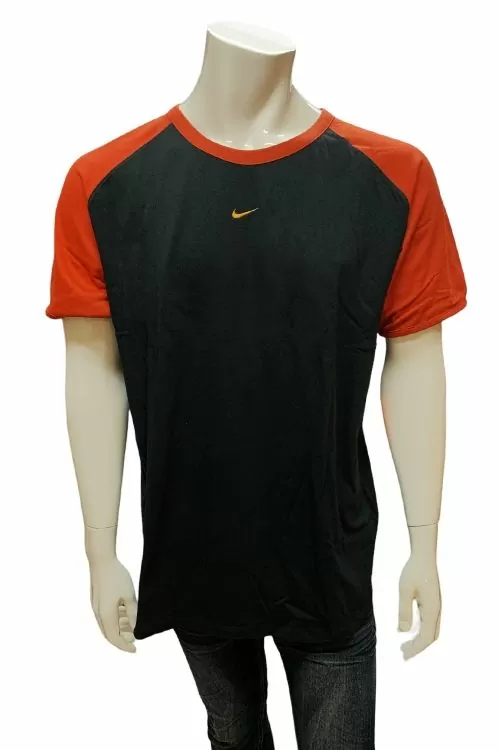 Мъжка тениска Nike 111437-010-XL 10-107  Dri-Fit  Бродирано лого  Памук  L  Черен Червен