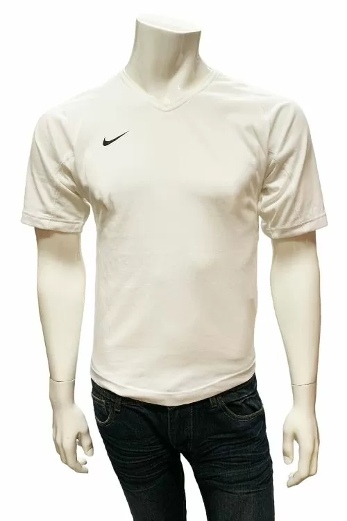 Мъжка тениска Nike 174411-100-XS 10-110  Dri-Fit технология  Къс ръкав  Памук  XS  Бял
