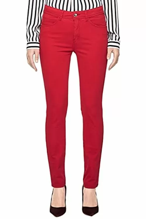 Дамски дънки s Oliver BLACK LABEL 4059998441193 10-112  Slim  Средновисока талия  Памук  Червен  L