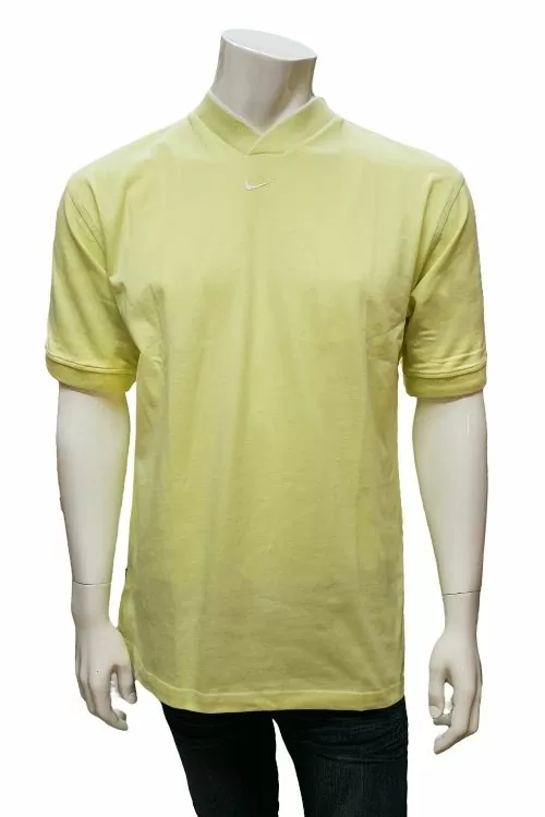 Мъжка тениска Nike 163486-309-L 10-111  Къс ръкав  Бродирано лого  Памук  L  XL  Жълт