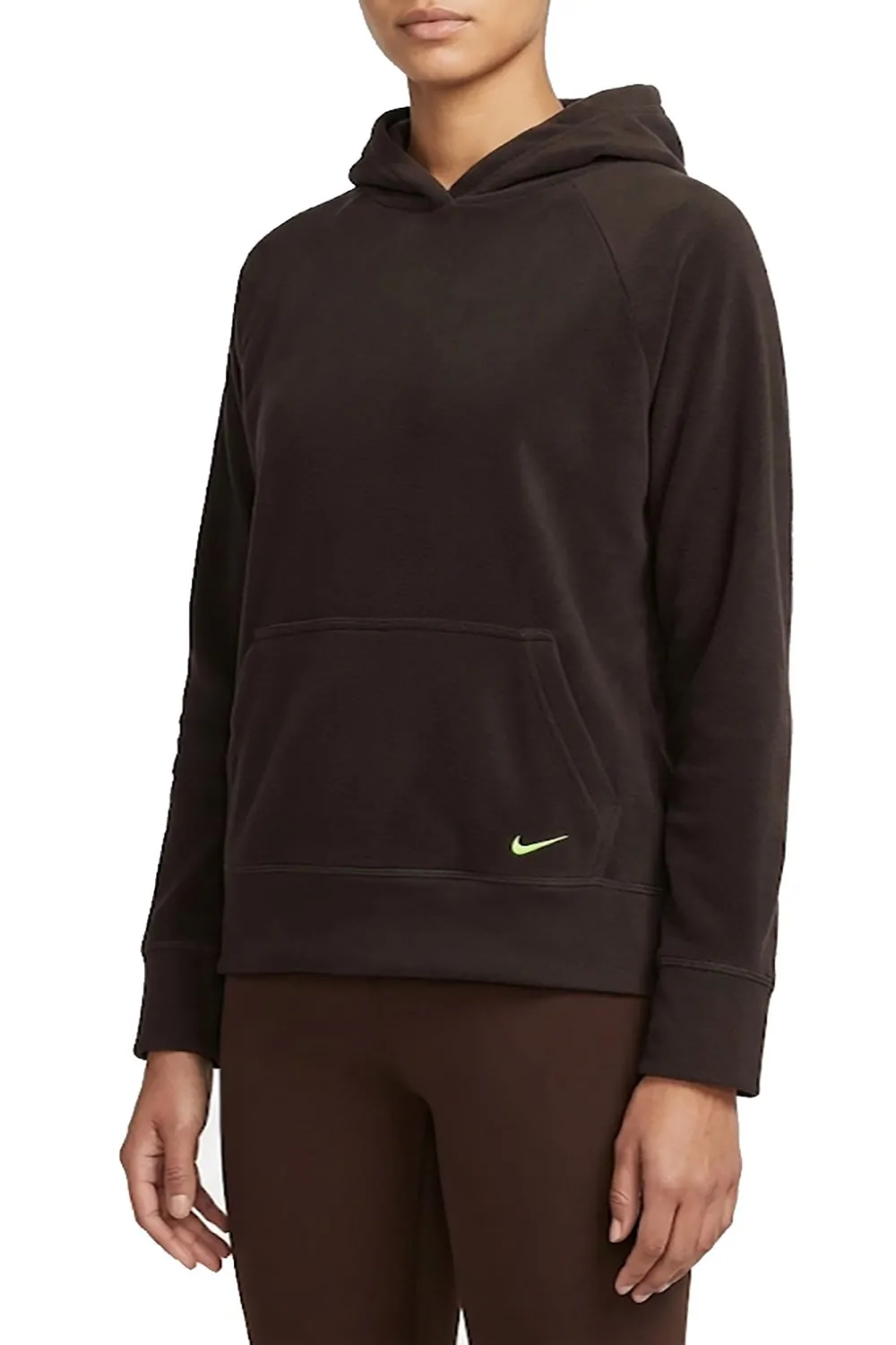 Дамски суитшърт Nike 222639-200-S 10-115 125 144 163  Полар  Качулка  Дълъг ръкав  S  Кафяв