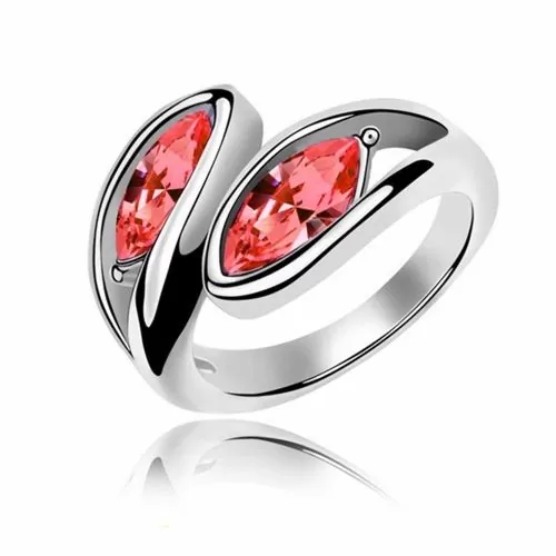Дамски пръстен Iconia Amber 16760183 90-4  С розов камък  Сребрист  Размер 18мм