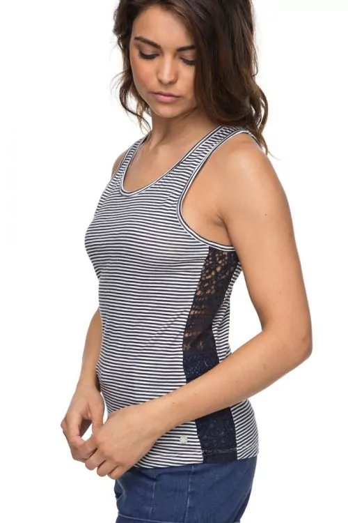 Дамски потник Roxy Aloha Sun Stripe 367259-A3534  Райе  Дантела отстрани  Тъмносин бял  XL