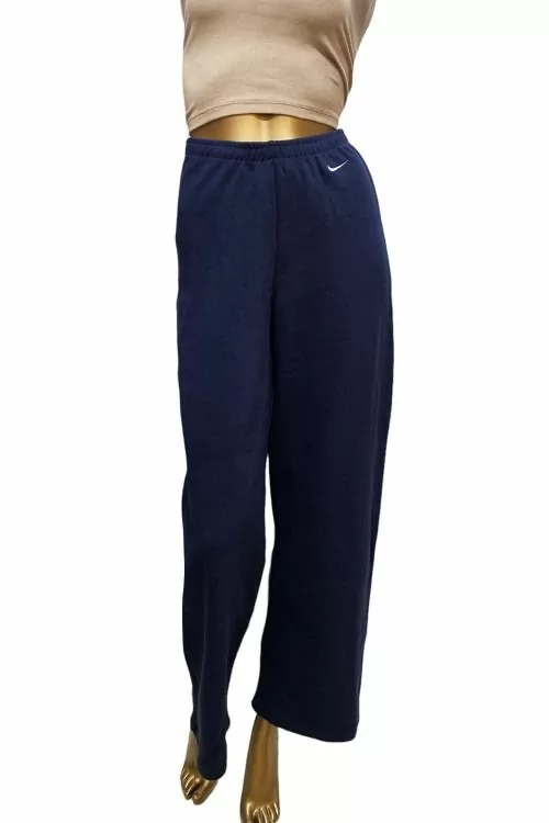 Дамски спортен панталон Nike 260945-451-M 10-119  Широка кройка  Бродирано лого  Памук  M  Тъмносин