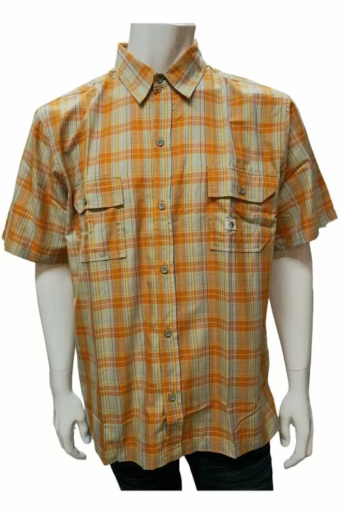 Мъжка риза Nike Dri-Fit  181602-288-L 10-123  Къс ръкав  ACG - All Conditions Gear  Каре  Оранжев  L
