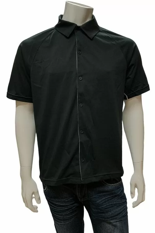 Мъжка риза Nike Dri-Fit UV 141125-010-S 10-123  Къс ръкав  Памук  Черен  S